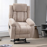Electric recliner chair KJ-8819 with heated backrest and 8-point vibration massage