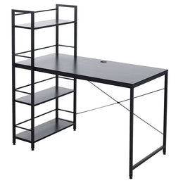 Computer Desk & Student Workstation with 4 Shelves