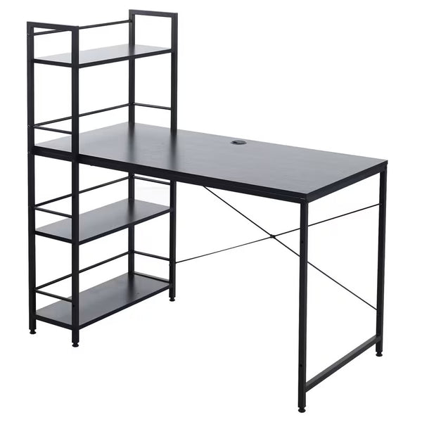 Computer Desk & Student Workstation with 4 Shelves