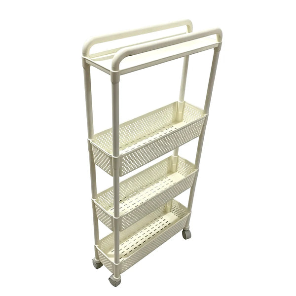 4-Tier Rolling Storage Cart with Wheels
