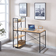 Computer Desk & Student Workstation with 4 Shelves