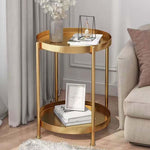 2 Tier Side Table with Storage Tray – Modern Coffee Table – product image 22