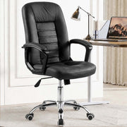 Five wheel swivel base and smooth rolling casters of ergonomic office chair.