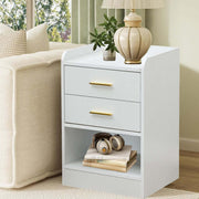 Nightstand LED Side Table 2 Drawers BSD-07 – product image 19