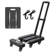 Foldable Hand Truck with 6 Wheels & Straps