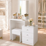Dressing Table with Mirror and Stool DR-12
