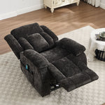 KJ-8819 power lift lounge chair with chenille fabric and heated massage