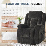 Electric massage recliner KJ-8819 with reclining backrest and lift function