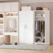 2 Door Wardrobe with Hanging Rail and Shelves