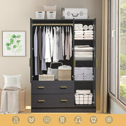 3 Door Wardrobe with Mirror and Drawers