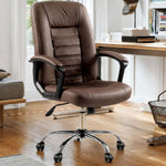 High backrest design providing full back support for home office and study.
