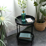 2 Tier Side Table with Storage Tray – Modern Coffee Table – product image 15