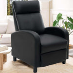 Comfortable Manual Recliner Chair with sleek black design, perfect for relaxation in any living space.