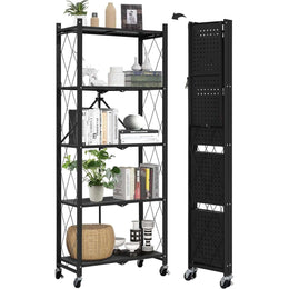 Mobile Kitchen Shelf with 3, 4 & 5 tier storage, versatile design for organized home use.
