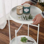 2 Tier Side Table with Storage Tray – Modern Coffee Table – product image 8