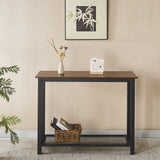 Console Table 2 Tier Rustic Entryway