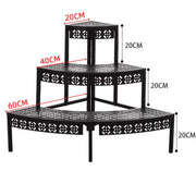 3-Tier Metal Plant Stand for Indoor and Outdoor Use – product image 6