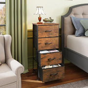 fabric drawer storage cabinet with four removable drawers