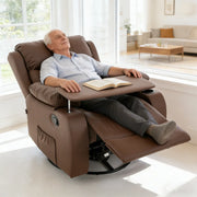 Swivel Rocker Recliner with Tray Table