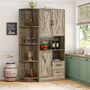 Kitchen Storage Cabinet: Farmhouse Coffee Bar & Buffet Sideboard