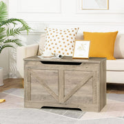 Rustic Wooden Storage Bench