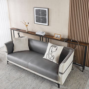 Narrow Sofa Table with Charging Station