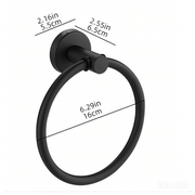 Matte Black Bathroom Towel Rack Set – 5 Piece