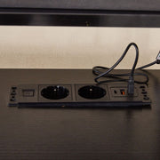 Modern Computer Desk with Power Outlets