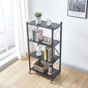 4-tier metal shelving trolley used for kitchen bathroom and office storage