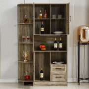 Kitchen Storage Cabinet: Farmhouse Coffee Bar & Buffet Sideboard