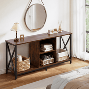 Wood TV stand for living room, office or hallway console use