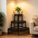 3-Tier Metal Plant Stand for Indoor and Outdoor Use – product image 4