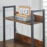 120cm Computer Desk with Reversible Shelves and Hooks