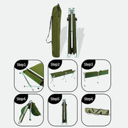 Heavy-Duty Portable Folding Camping Stretcher Bed