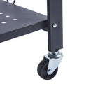 foldable rolling shelf trolley with wheels for flexible storage solutions