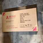 Box for Modern LED Bedside Table featuring warning labels and measurement details.