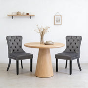 Tufted Velvet Dining Chairs Set of 2