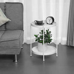 2 Tier Side Table with Storage Tray – Modern Coffee Table – product image 5