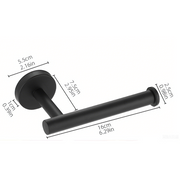 Matte Black Bathroom Towel Rack Set – 5 Piece
