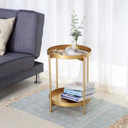 2 Tier Side Table with Storage Tray – Modern Coffee Table – product image 27