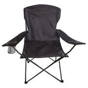Heavy-Duty Folding Camping Chair with Cup Holder & Travel Bag designed for outdoor adventures.
