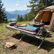 Heavy-Duty Portable Folding Camping Stretcher Bed