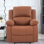 Dakota massage recliner PU leather texture and modern stitching detail