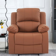 Dakota massage recliner PU leather texture and modern stitching detail