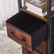 L-Shaped Desk with Power Outlets & Drawers