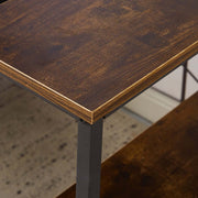 L-Shaped Desk with Power Outlets & Drawers