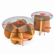 Coffee table set dimensions and measurements 70cm 50cm South Africa