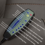 Massage recliner chair feature image highlighting electric controls, power lift and heat functions