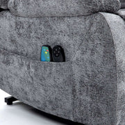 Electric recliner chair with 8-point massage, heating and lift assistance