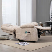 Power lift recliner KJ-8819 with massage remote and comfortable chenille fabric